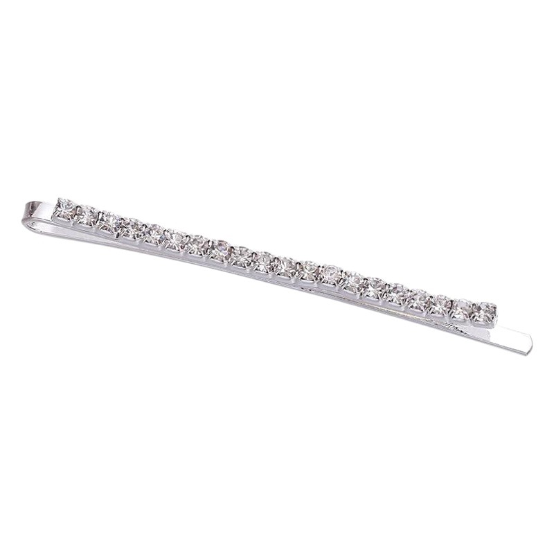 Internet celebridad popular diamante horquilla metal lado clip femenino coreano ins estilo pelo accesorios rhinestone joyería BB clip palabra clip image 1