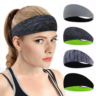 Amazon Explosive Sports Hair Band Sweat Band Men's and Women's Basketball Anti-sweat Headband Yoga Fitness Running Headband