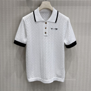 �U��ᘿ�Polo��Ů �ڰ�ײɫ�߅͸���@�ݰٴ�������� ZT5072