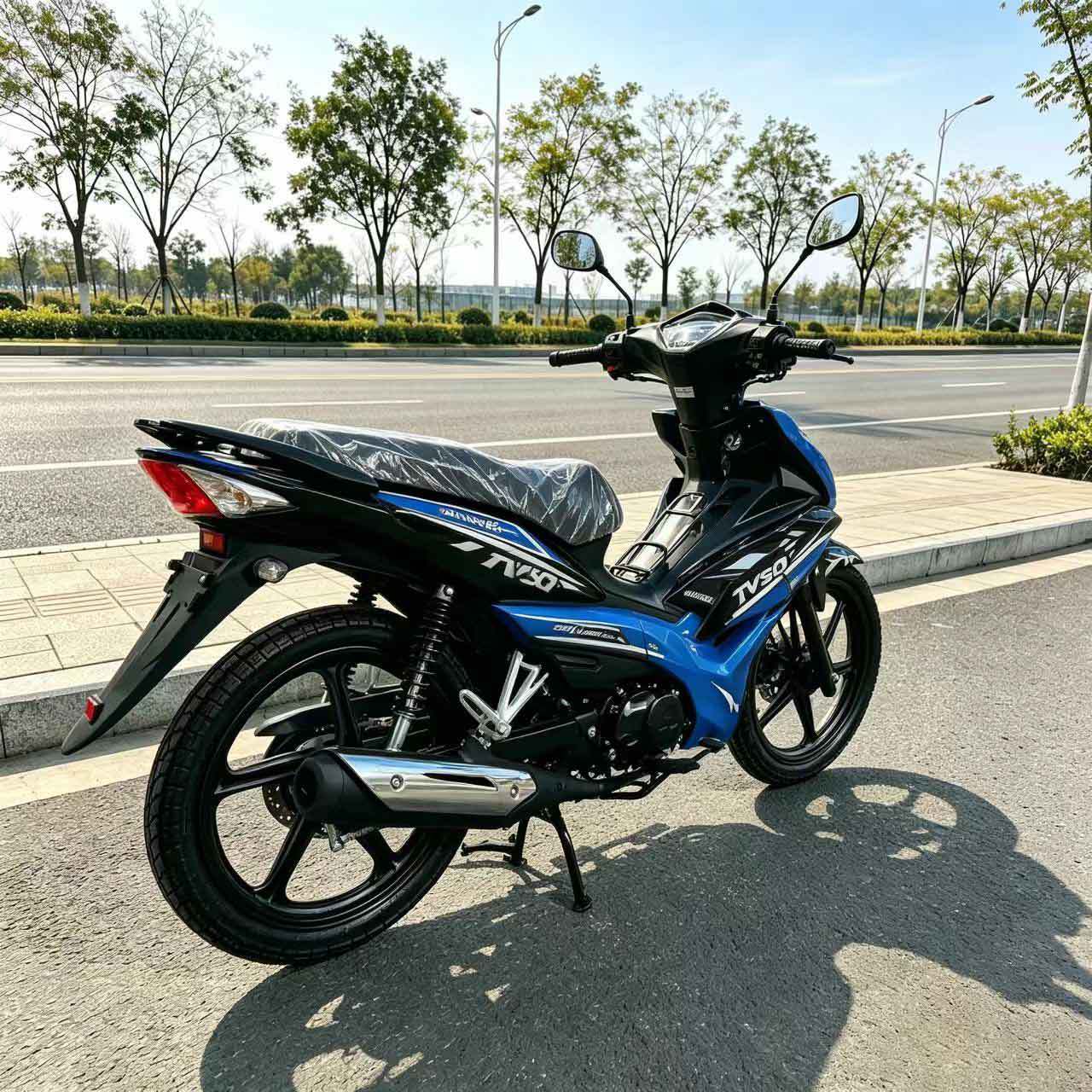 Specialized for Foreign Trade, the Curved Beam Motorcycle Is Powerful, Low on Fuel Consumption, and Suitable for Complex Road Conditions. It Is a Durable and Resilient Model for African Commuting