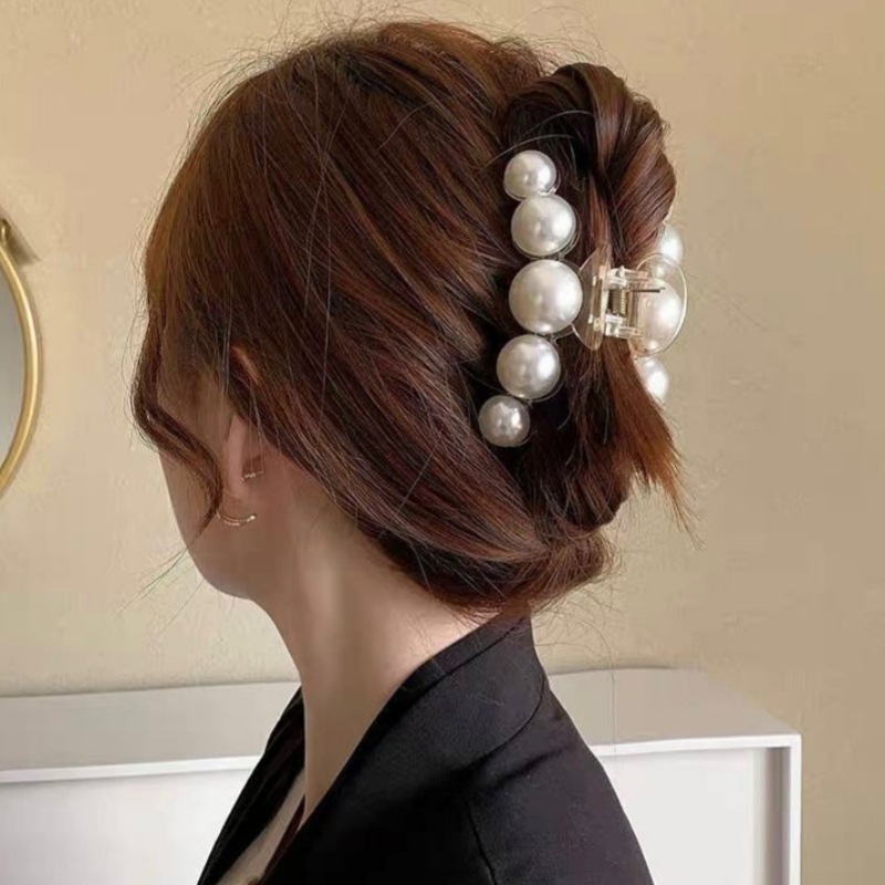 Fermaglio a artiglio con perle stile coreano per capelli_voghion.com