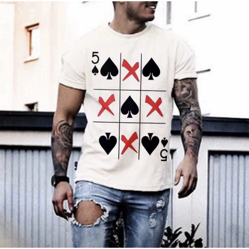 Амазонка желает источник европейских и американских людей игральная карта напечатала верхнюю часть шеи короткого рукава круглую