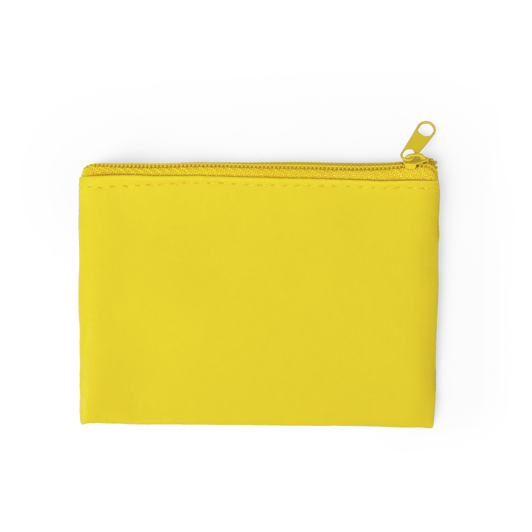 Square Shape Unisex Solid Color Pu Zipper Coin Purses