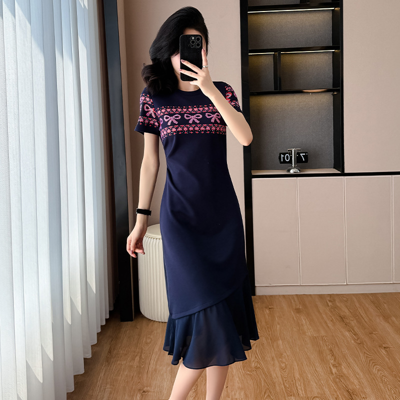 Summer shiffon elegant T-shirt