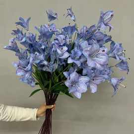 3D打印百合 花萱草北欧家居酒店软装摆件婚庆插花花艺造景