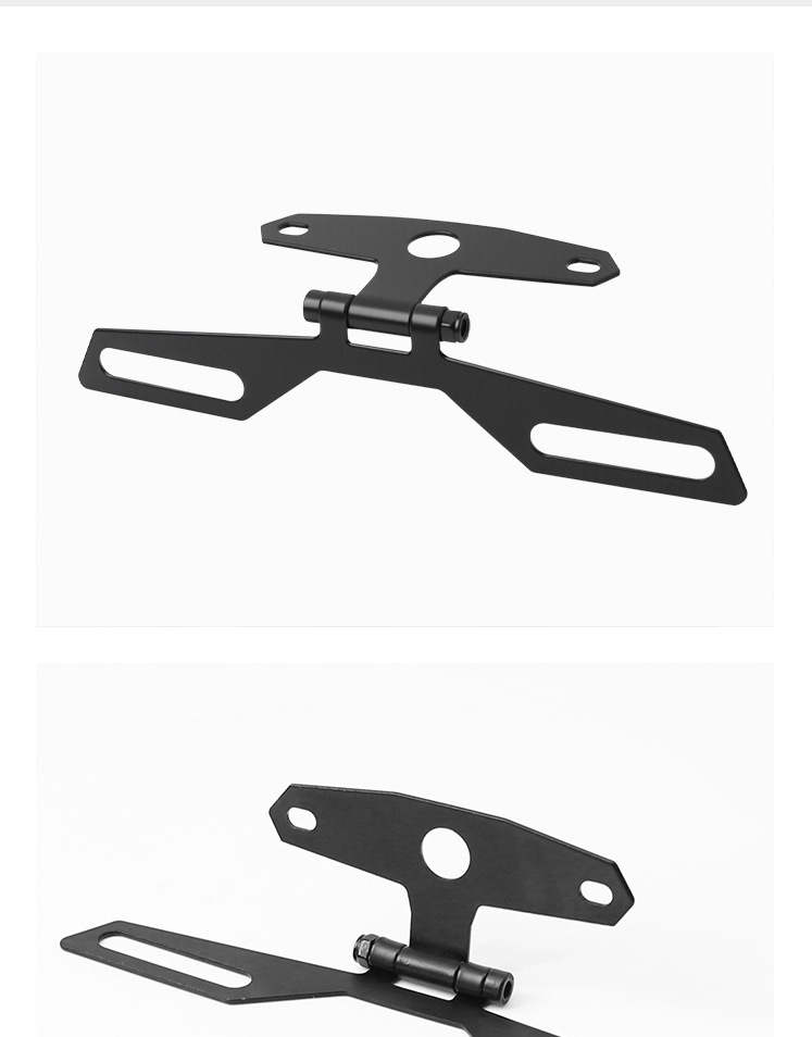 Motorcycle rear license plate frame, electric vehicle tail light modification bracket, flip-folding license plate frame, creative border