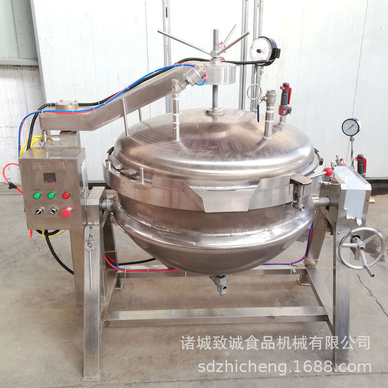 定制立式/可倾式蒸煮锅 蒸汽可倾式蒸煮锅 304材质粽子蒸煮锅