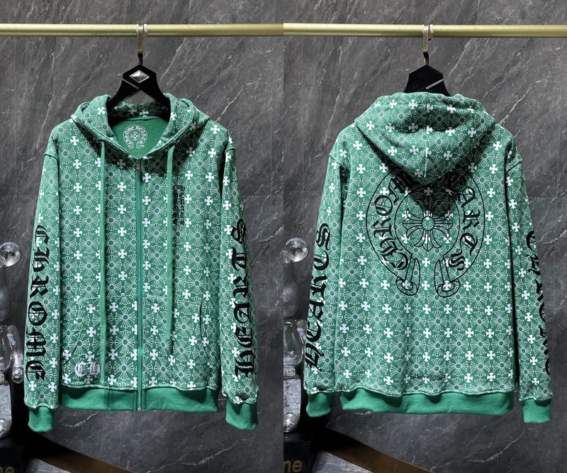 25ss正确版Chrome Hearts 克罗伈十字架连帽卫衣百搭潮流时尚批发|undefined