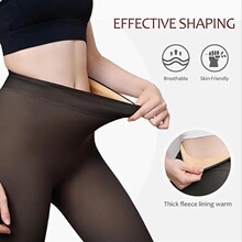 G 65160 Warm Fleece Lined Opaque Pantyhose ���ޱ�ů������