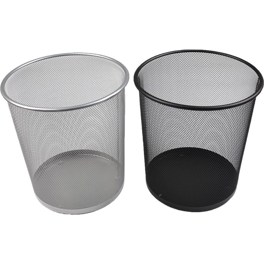 Barbed Wire Trash Metal Mesh Waste Paper Basket Iron Mesh Office Household Round Cleaning Barrel Large Umbrella Basket