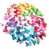 Manufacturers supply 12 butterfly wall stickers home decoration children's room butterfly decorative stickers H-003 color