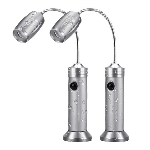 Cross-border Amazon BBQ BBQ LED charging zoom flashlight strong magnet tail car repair work light