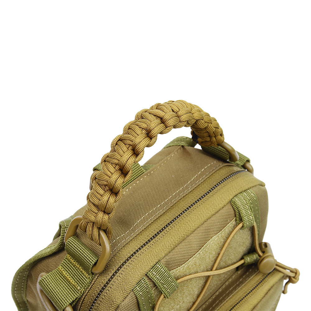 Bolso de pecho para hombre, camuflaje militar, material de tela Oxford resistente a desgarros, bolso táctico cruzado para ciclismo, estilo táctico duradero