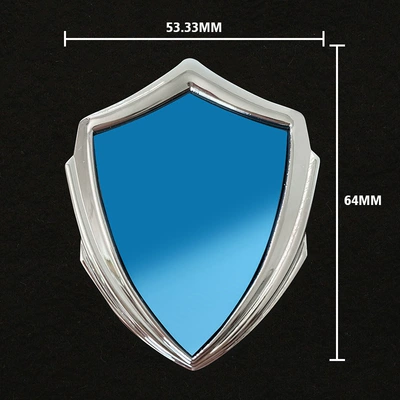 Set LOGO metal mirror car sticker car logo car decoration sticker for Tesla BYD BMW (Other Automotive Exterior Supplies) - silver-orchid