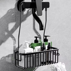 浴室の棚は穴を開けないでトイレの花をかけます。