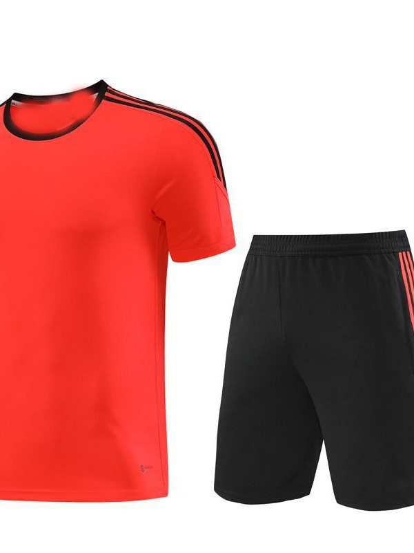 AD pantalones de manga corta con cremallera shortsZipper traje de entrenamiento pantalones fútbol comercio exterior verano trainning