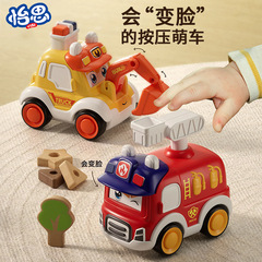 Q かわいい子供のおもちゃの少年プレス車救急車パトカー漫画落下耐性スライド露店ホット販売卸売 3-4