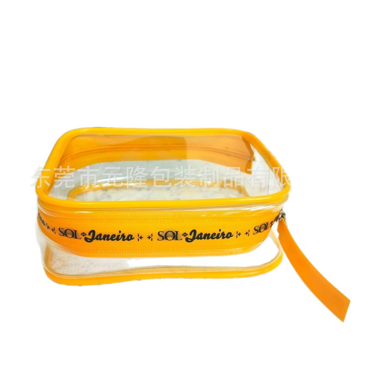 Bolsa de huesos de plástico con cremallera impermeable de PVC transparente, maquillaje, productos químicos diarios para el cuidado de la piel, bolsa de almacenamiento, bolsa de cosméticos de mano TPU