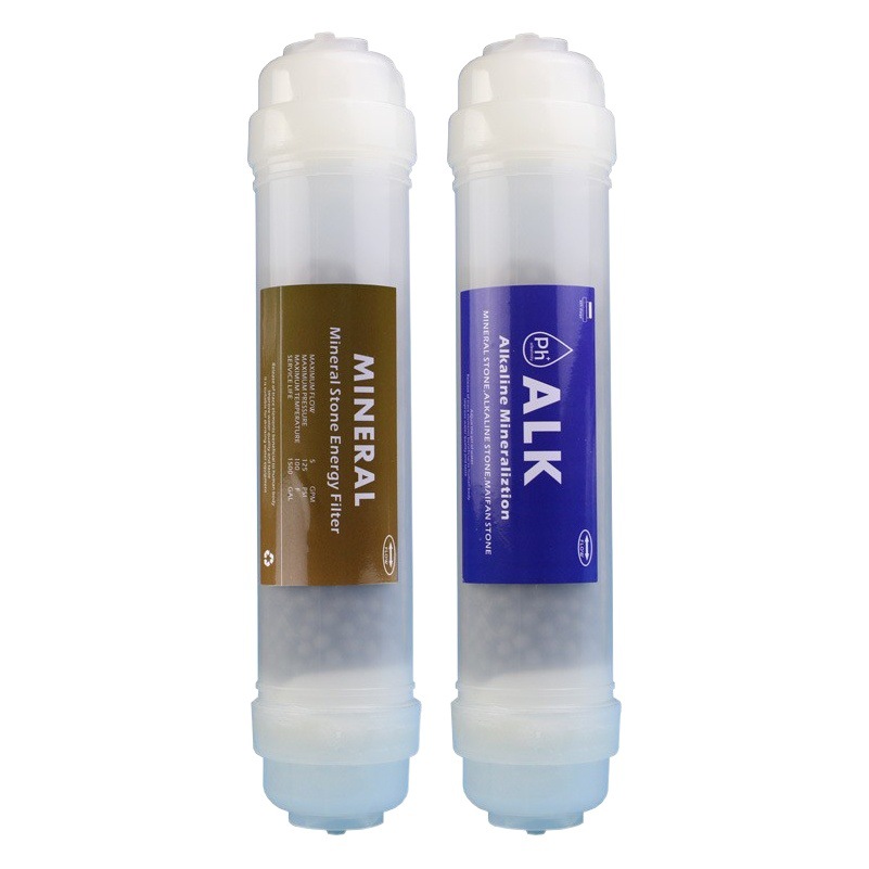 Elemento de filtro de energía compuesta alcalina débil de ajuste de PH Elemento de filtro de mineralización T33 pequeño elemento de filtro de piedra maifan trasera de conexión rápida
