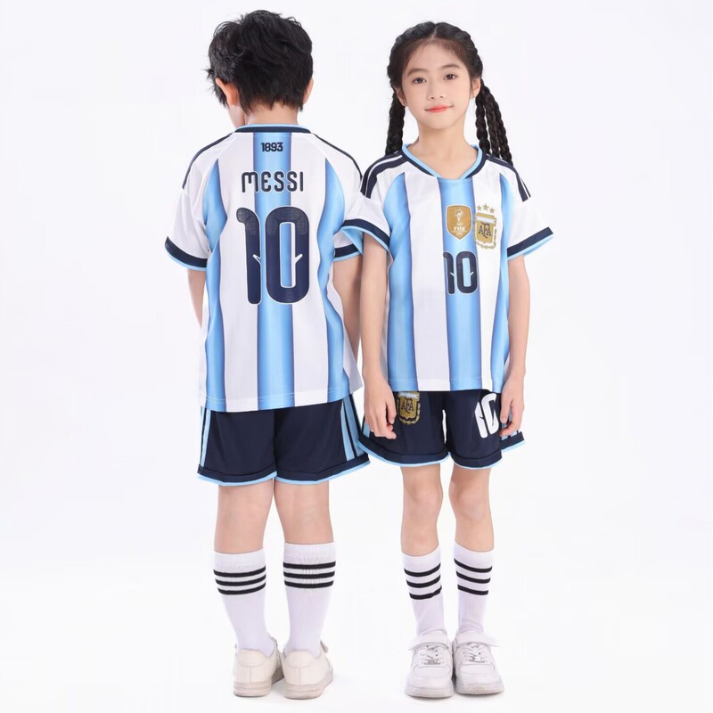Usa, Canada, and Mexico World Cup Children's Football Uniform Set, Real Madrid Jersey, Barcelona Elementary School Student Sports Training Outfit, Children's Clothing