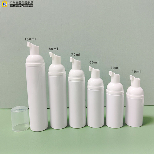 30-tooth PET children's toothpaste foam bottle, facial cleanser foaming mousse bottle, travel size foam bottle