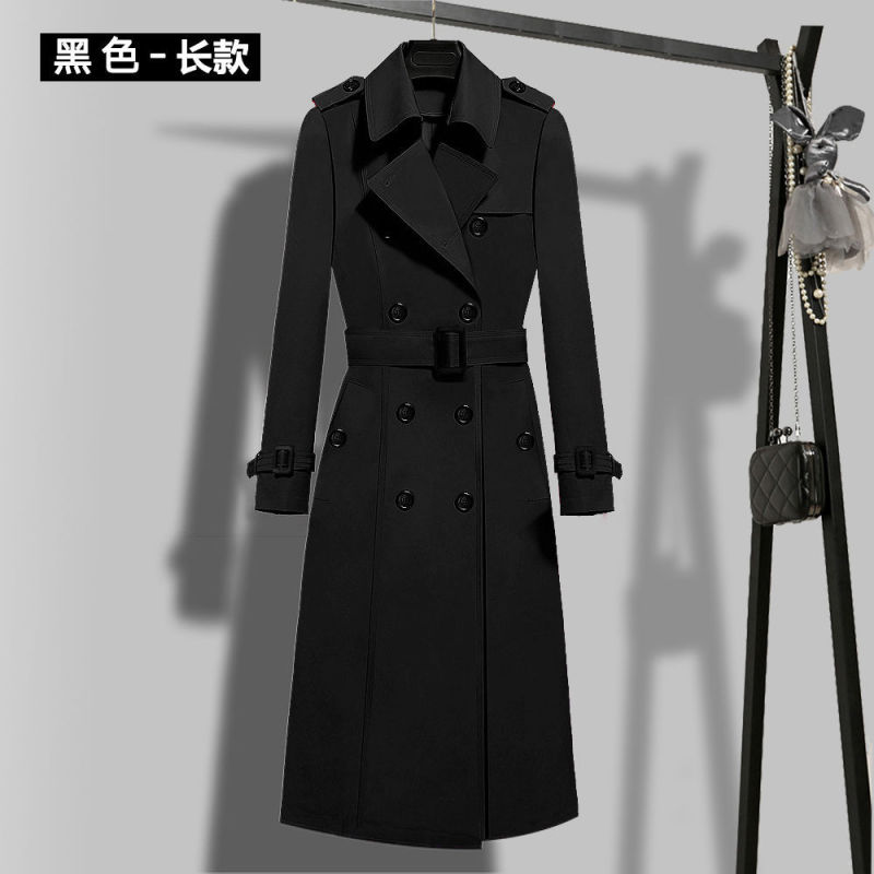 专柜正品风衣女中长款2025春秋新品韩版高端气质修身显瘦风衣女|undefined