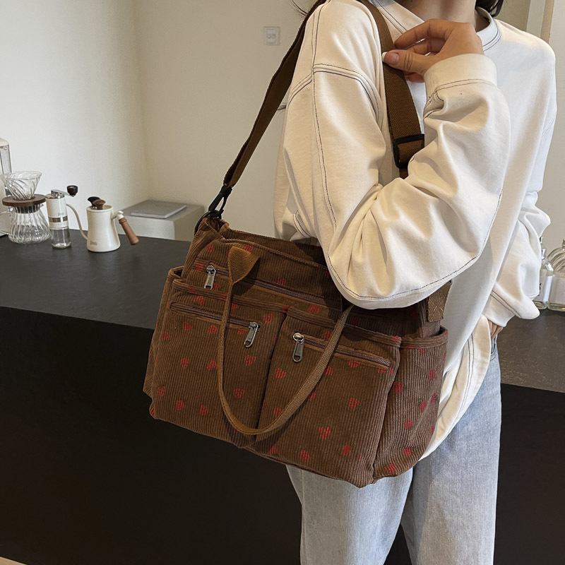 Bolsa de mano impresa transfronteriza de gran capacidad, bolso de hombro casual simple coreano, bolso de mano de moda de tela de mano.
