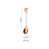 14cm Leaf Spoon-Rose Gold