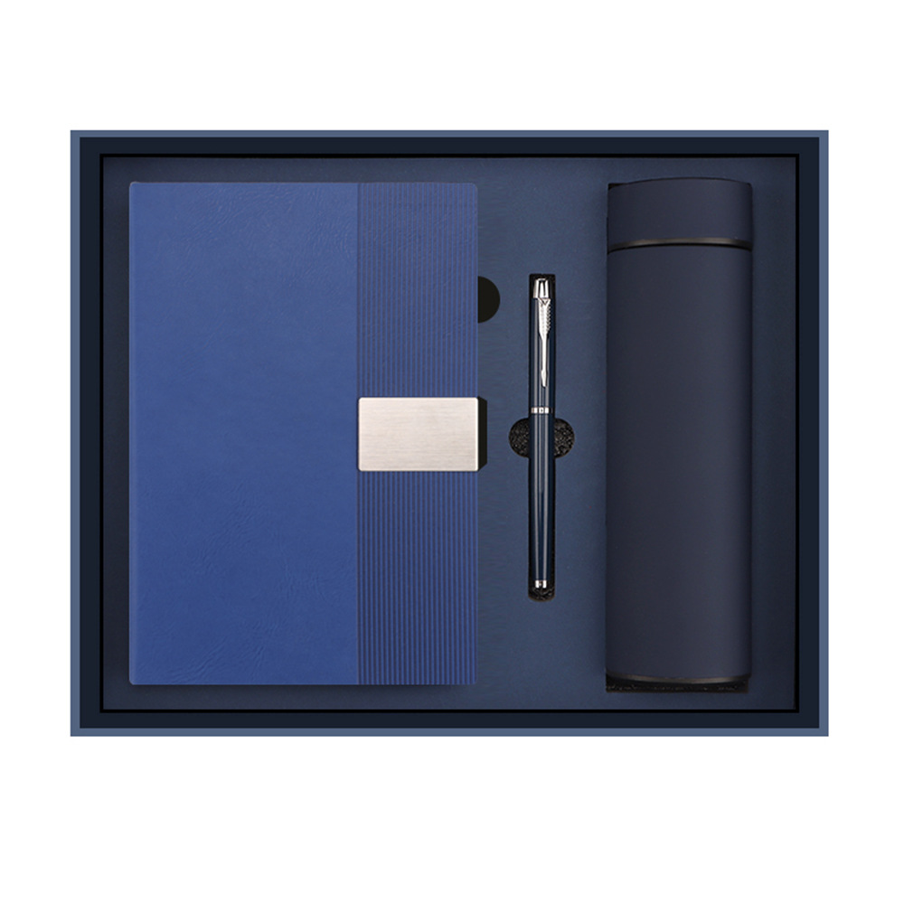 Cuaderno de notas transfronterizos caja de regalo personalizada logotipo vertical oficina de negocios cuaderno de notas creativo paquete de taza de calor
