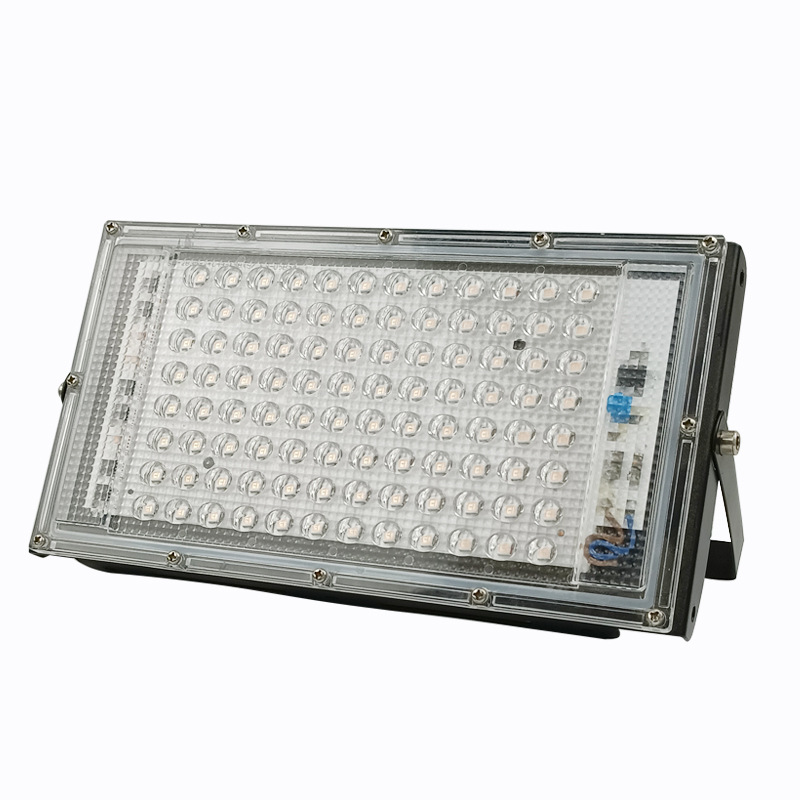 Luz de inundación del LED al aire libre impermeable Luz de inundación RGB césped reflector iluminación al aire libre transfronteriza 220V luz decorativa