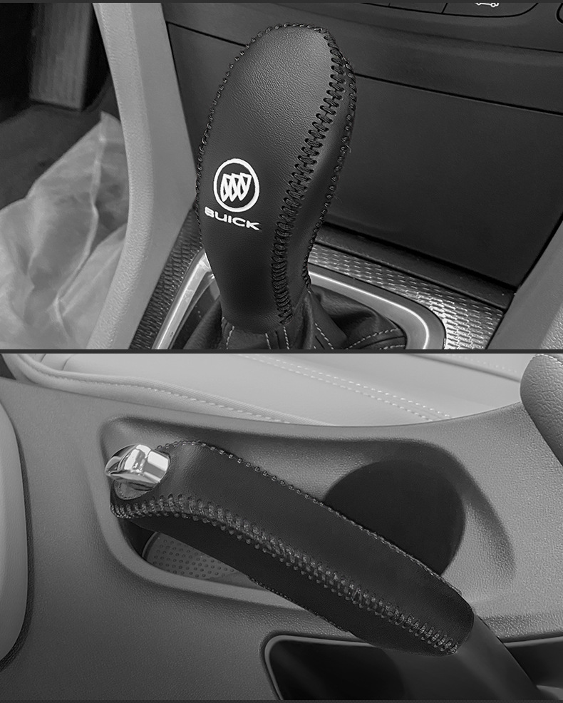Buick New Yinglang Special Gear Handle Set Yuelang Automatic Gear Set GL6 Gear Lever Protective Cover Gear Handbrake Cover