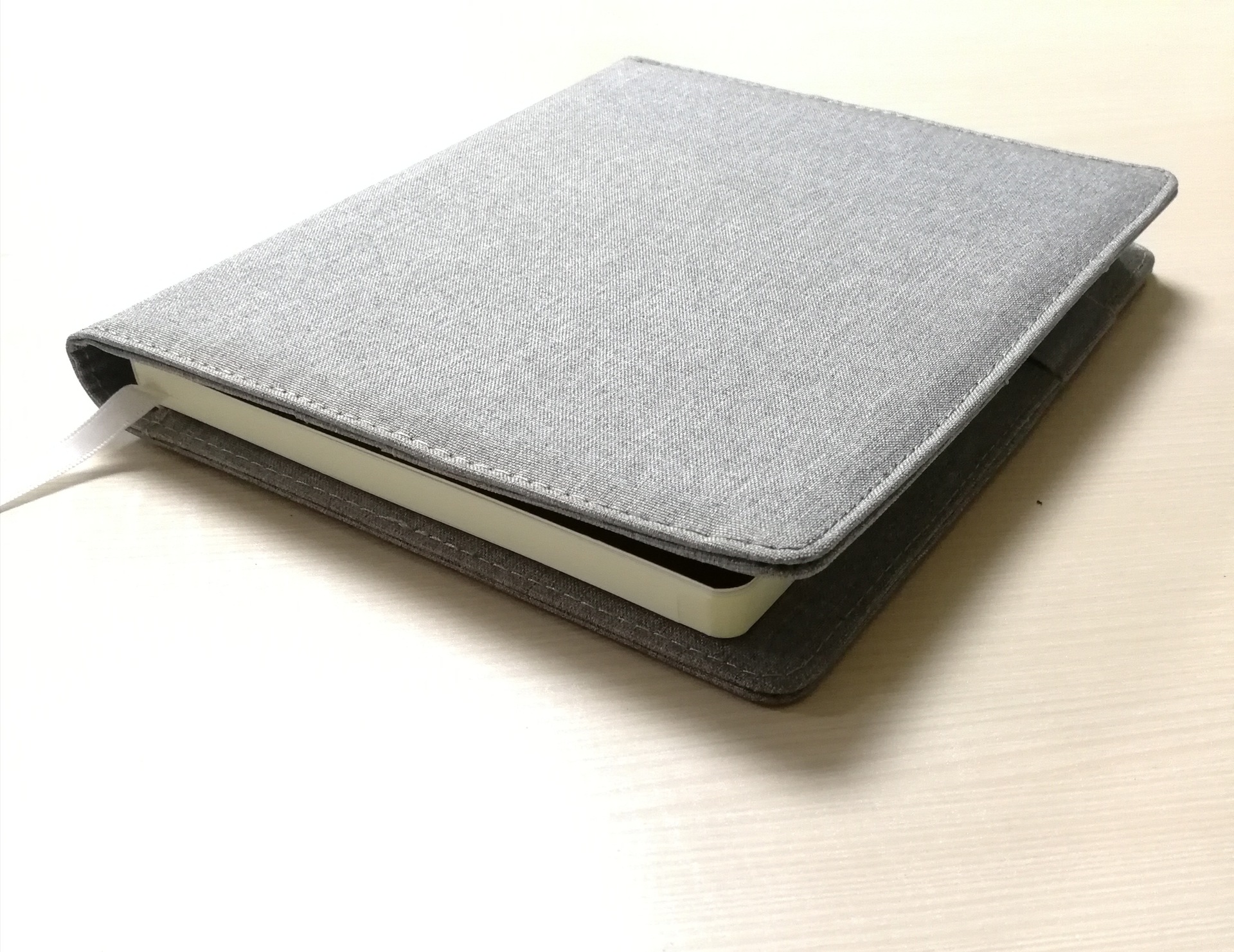 定制布艺本壳封套插页a5笔记本上海厂家印logo防水布料插页笔记本