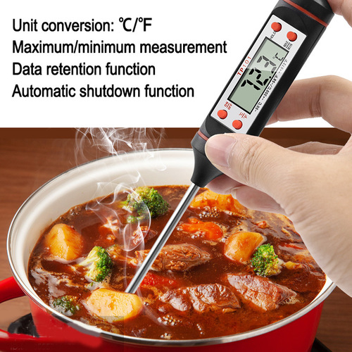 Food Pen Probe Thermometer Milk Powder Liquid BBQ Baking Kitchen Thermometer Digital Display Electronic Thermometer
