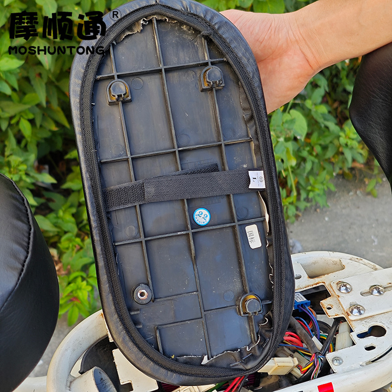 Front and Rear Seat Electric Car Sun Protection and Waterproof Seat Cushion Cover New National Standard Rear Seat Cover Battery Car Leather Seat Cushion Cover Backrest Cover