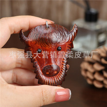 头层牛皮创意纯手工小牛挂件包包挂饰汽车钥匙扣十二生肖牛小礼品