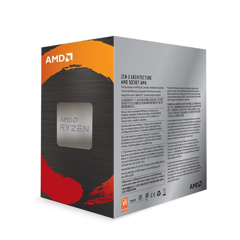 Процессор AMD Ryzen 5000 серии R5 5600X, CPU, сокет AM4, новый «голый» чип