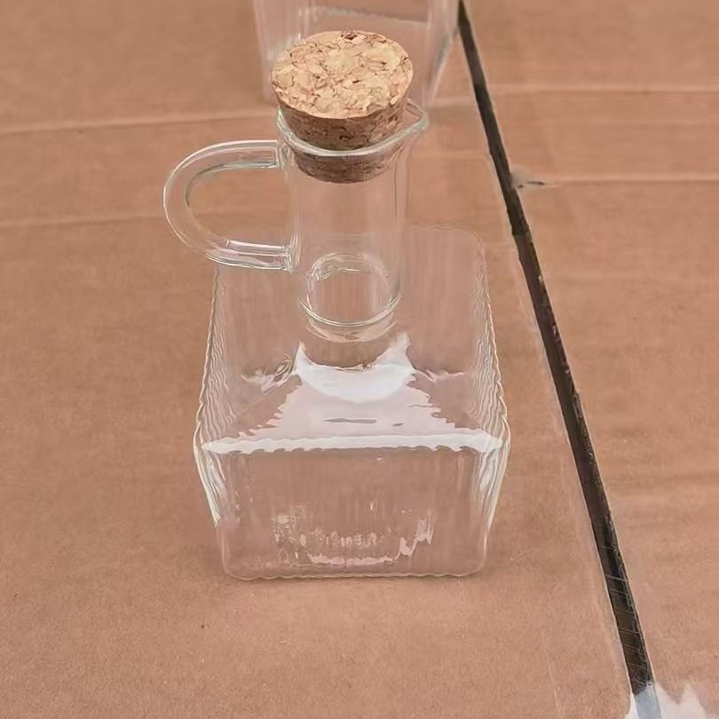 Recipiente para aceite de borosilicato de alta resistencia, botella de vidrio resistente al calor para almacenar aceite, recipiente para aceite comestible, botella para salsa de soja, artículos de cocina, botella para condimentos.