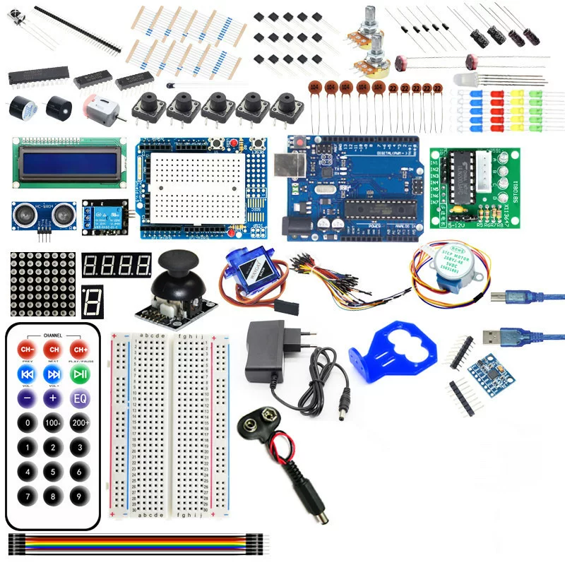 Расширенный стартовый комплект, полный комплект, Arduino one R3