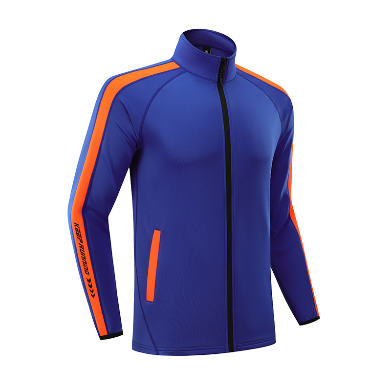 Primavera y otoño hombres y mujeres AD deportes chaqueta casual de secado rápido transpirable slim fit Plus tamaño fitness correr chaqueta con cremallera en stock