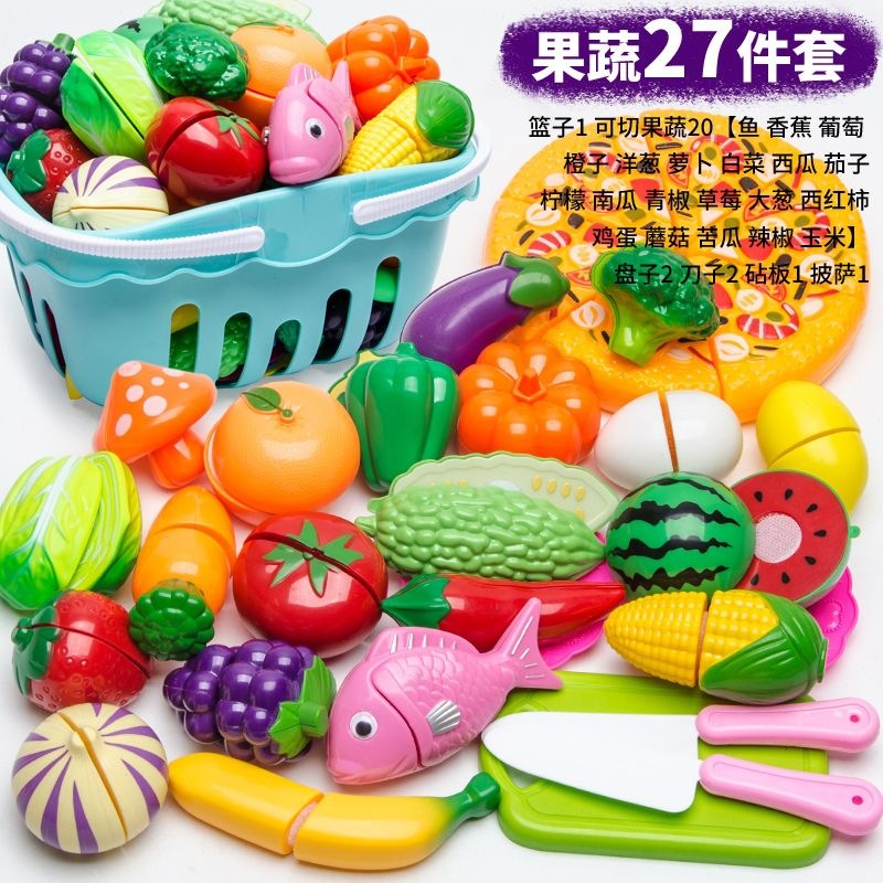 Juguetes de corte de frutas para niños, simulación de cocina, juegos de corte de frutas y verduras, juegos de rompecabezas