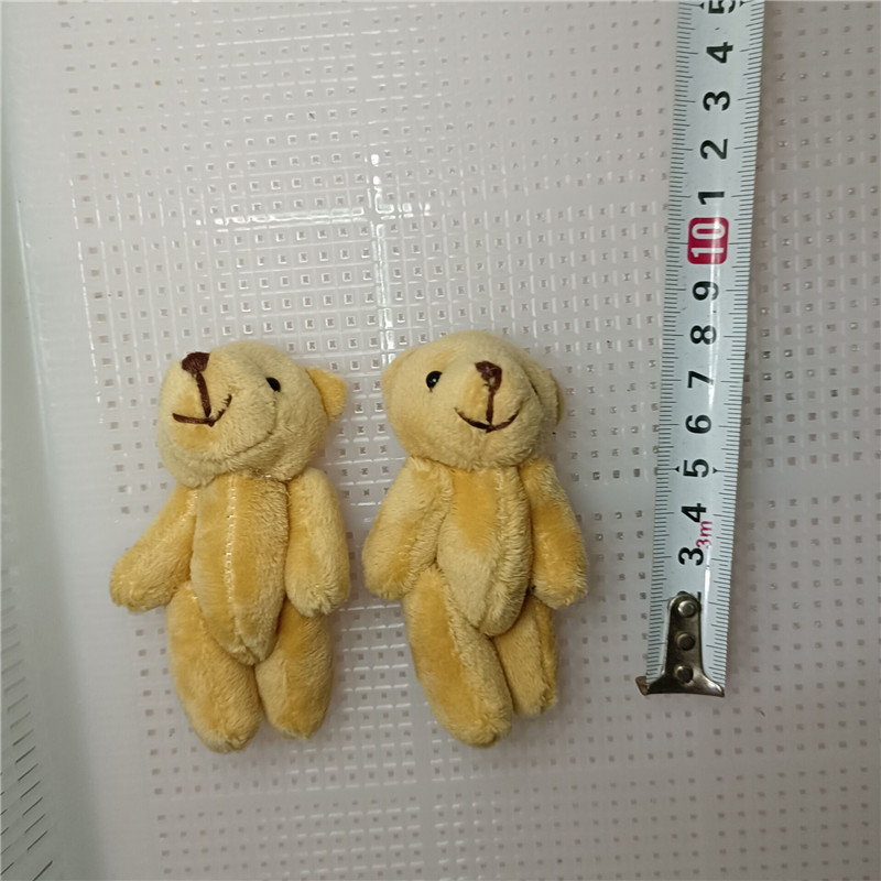 9cm albaricoque blanco oso de pelo largo