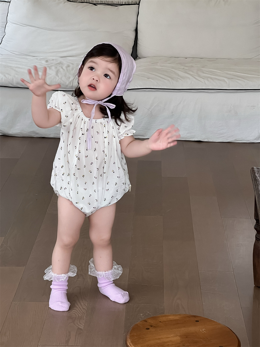 Vestido de verano para niñas vestido de una pieza delgado vestido de verano 2025 bebé nuevo bebé ropa para niños coreanos mamelito floral