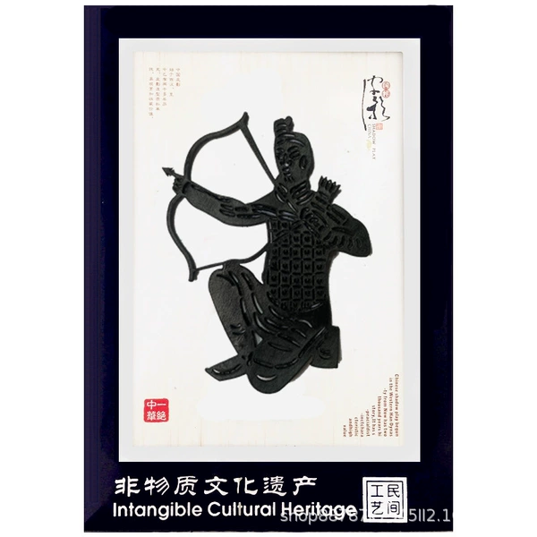 Black kneeling Terracotta Warrior [10*15cm]