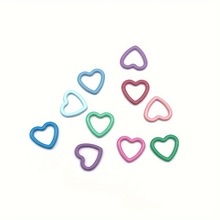 环针棒针记号圈 心形金属烤漆记号扣手工DIY编织工具毛线编织工具