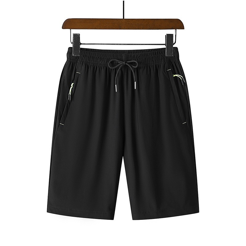 2023 Nuevos pantalones cortos casuales de seda de hielo ropa de verano para hombres sueltos pantalones cortos deportivos de secado rápido para hombres de talla grande