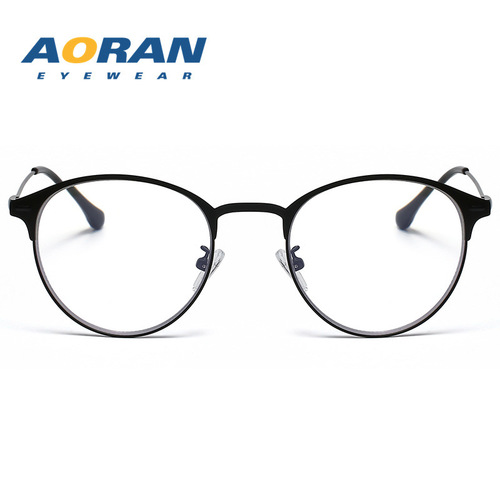 Aoran glasses wholesale for middle-aged and elderly people, business fashion anti-blue light discoloration reading glasses for men and women for near and far viewing