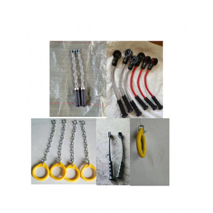 Outdoor Fitness Equipment Path Accessories Upper Limb Tractor Lifting Ring Handle Equipment Maintenance Household Iron Chain Handle