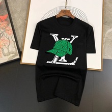 2025夏季流行趋势新奢侈品牌女式短袖t恤高端时尚品牌印花女装t恤