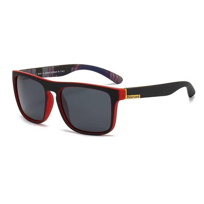 Black -red frame gray film