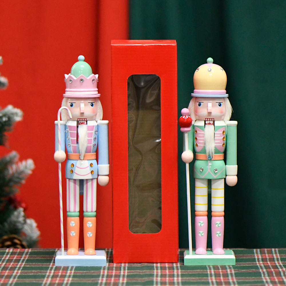 30cm transfronterizo cascanueces decoración de Navidad atmósfera regalos de Navidad colgantes de árbol de Navidad macarón decoración en stock